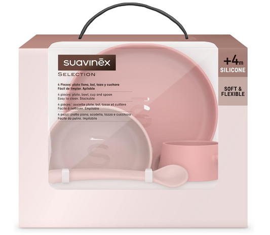 Fape - SUAVINEX 401543 SET SVEZZAMENTO SILICONE ROSA