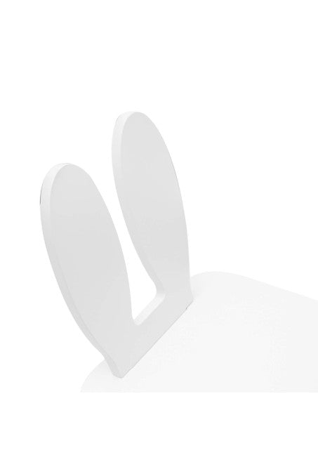 Ravi-Set tavolino e 2 sedie per bambini rabbit White