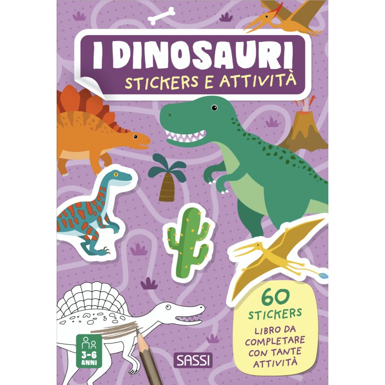 Stickers e attività. I dinosauri