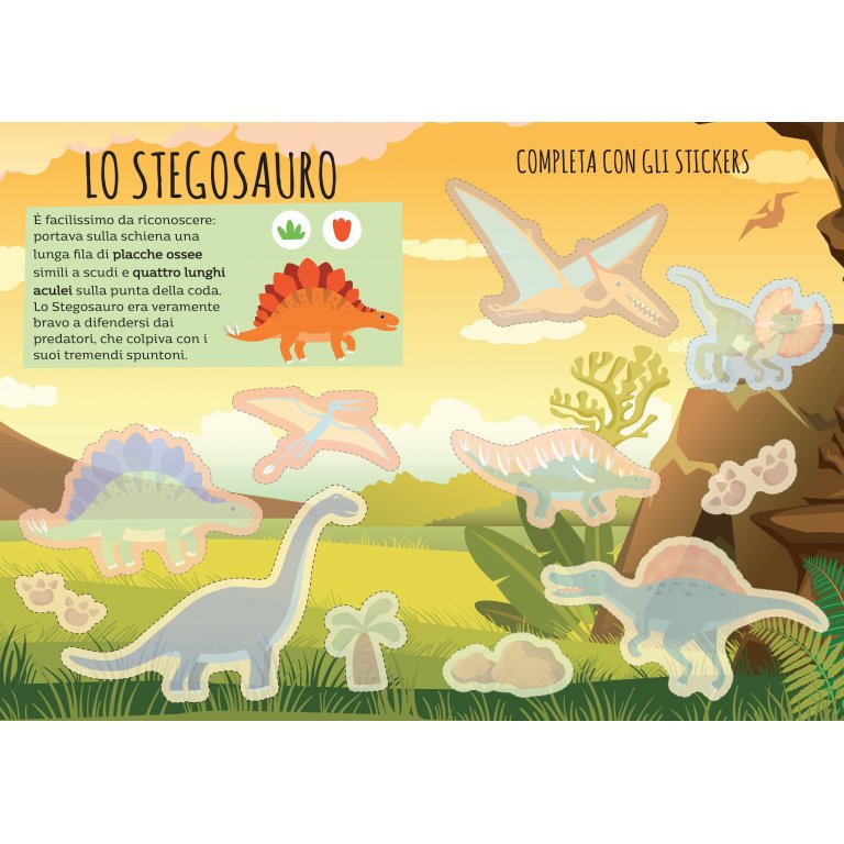 Stickers e attività. I dinosauri