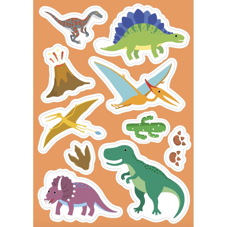 Stickers e attività. I dinosauri