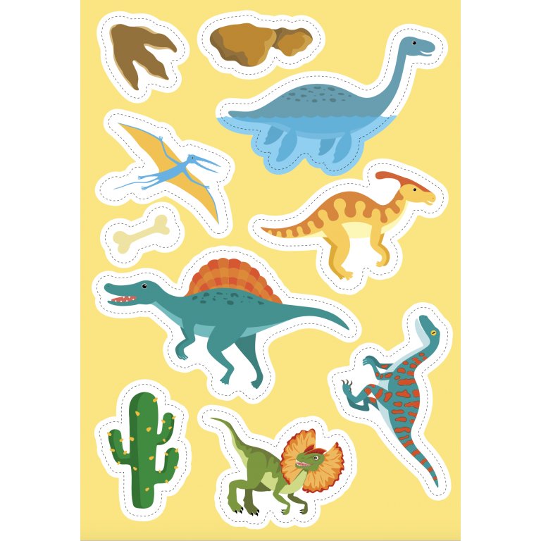 Stickers e attività. I dinosauri