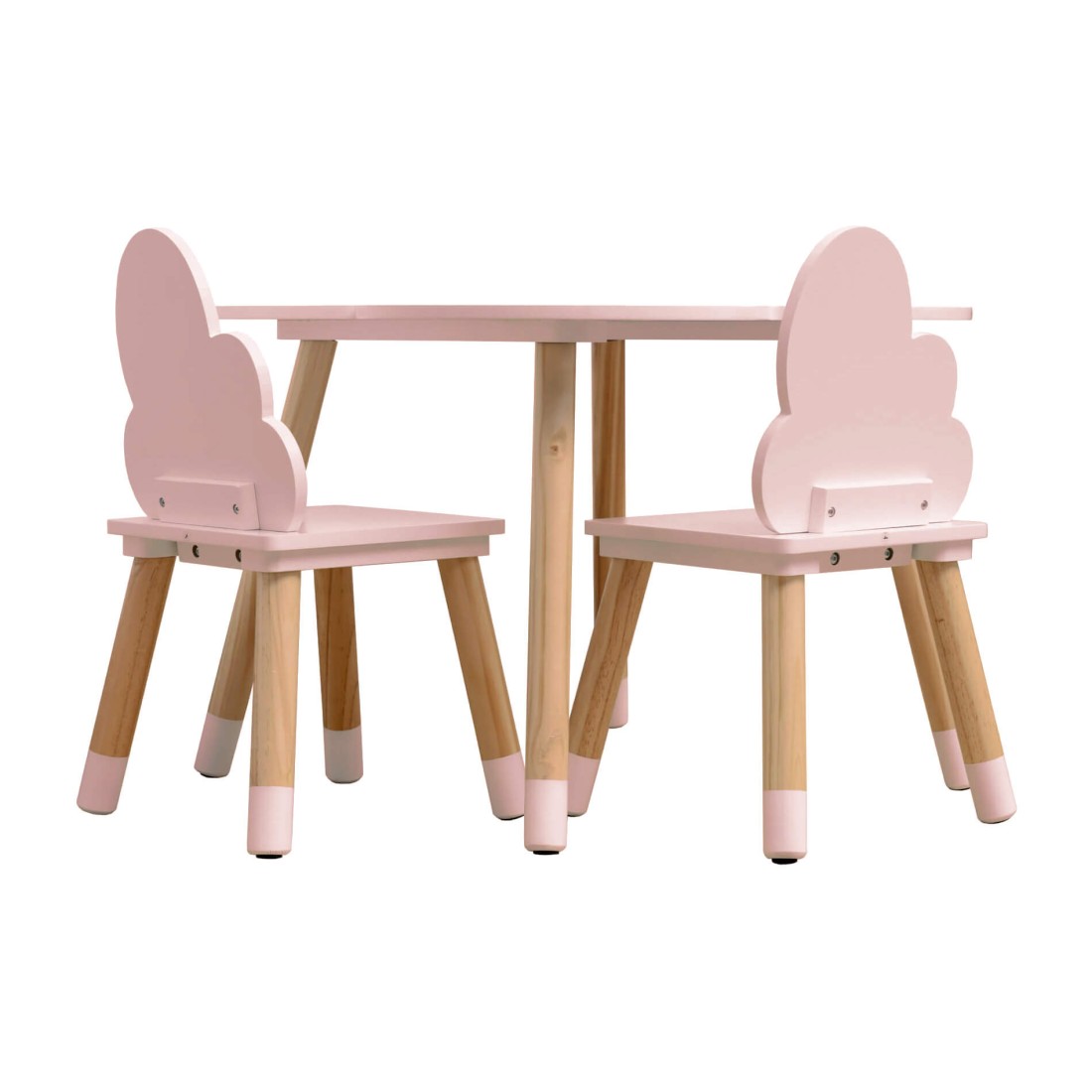Set tavolo e sedie nuvola rosa