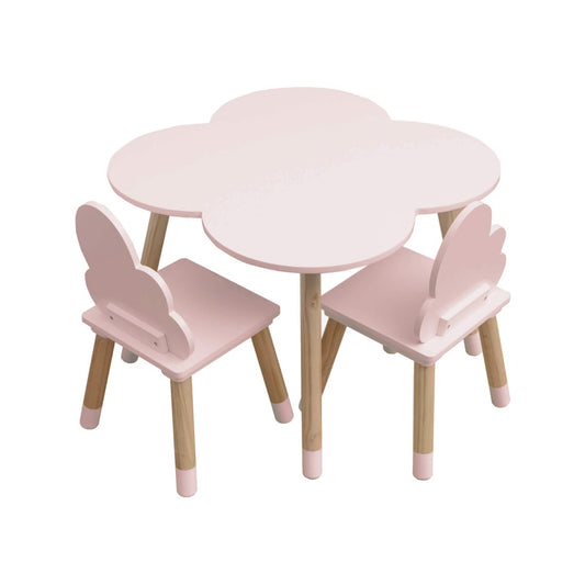 Set tavolo e sedie nuvola rosa