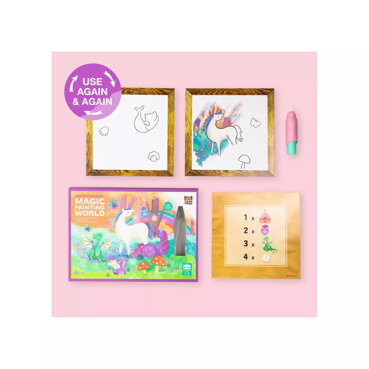 Tiger Tribe - Magic painting world- Unicorno