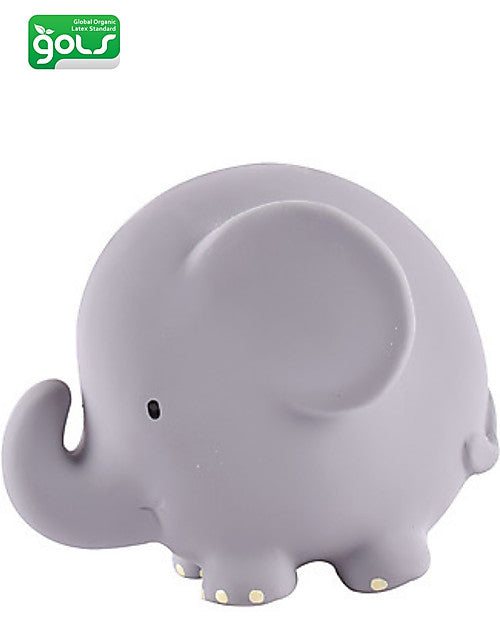 3-in-1 Sonaglio Elefante, Massaggiagengive, Gioco da Bagno, My First Zoo - Confezione Regalo - 100% Caucciù Naturale