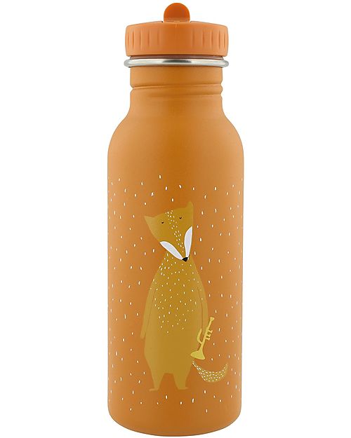 Borraccia in Acciaio Inox - 500 ml - Mrs Fox - arancione