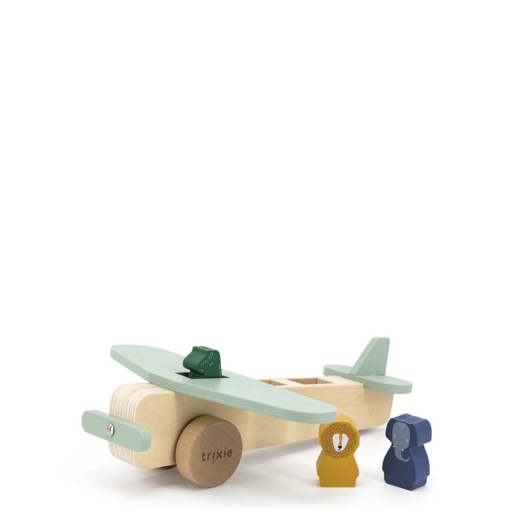 Wooden Animal Airplane