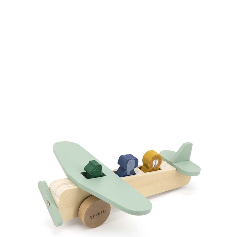 Wooden Animal Airplane