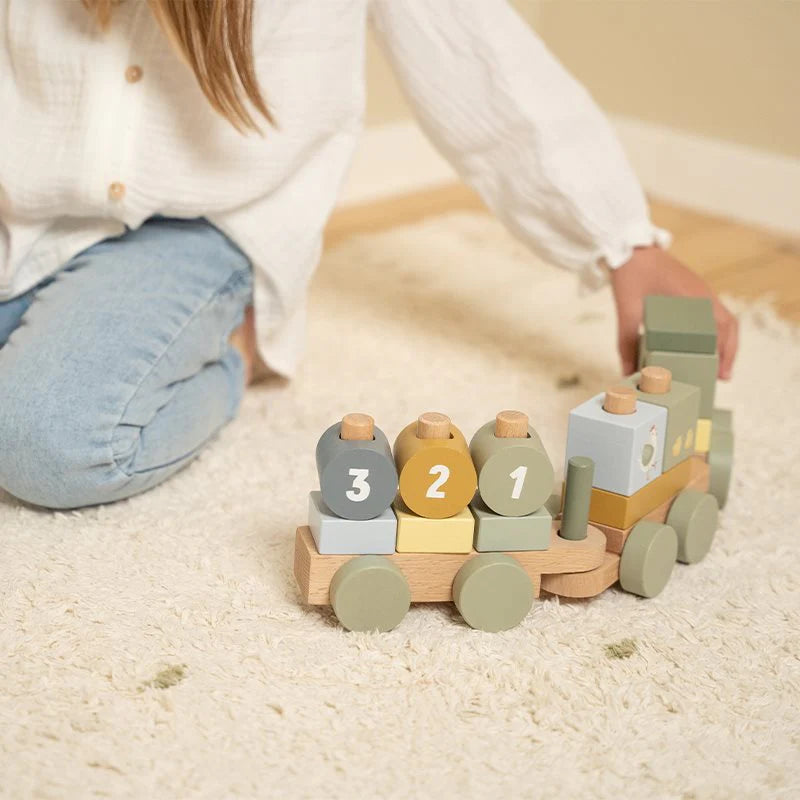 Trenino nascita (personalizzabile) little dutch- Little Farm