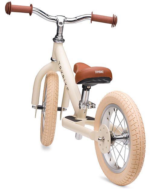 Bici Senza Pedali Vintage - Crema Opaco - dai 15 mesi!