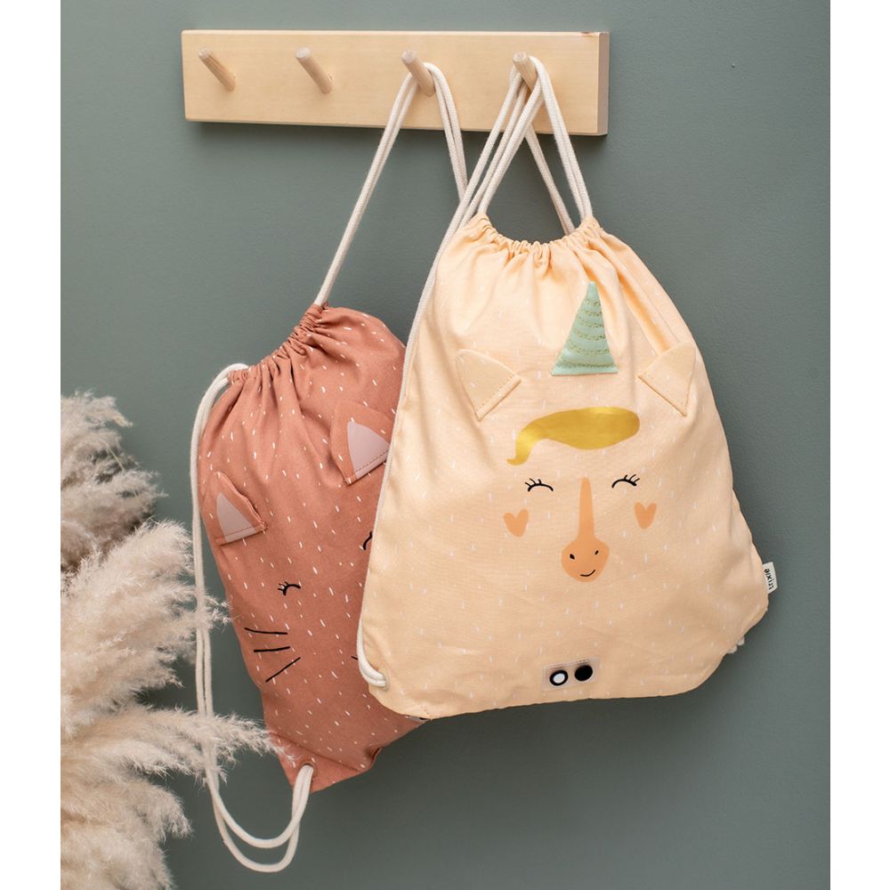 Drawstring bag sacca Trixie Mr Unicorn