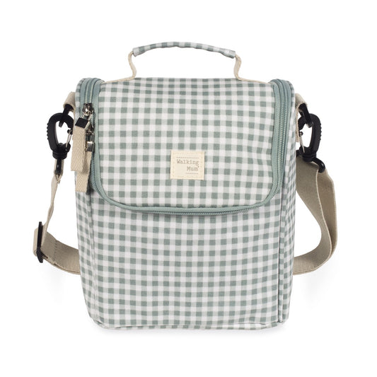 Borsa Pappa I Love Vichy Verde - Walking mum